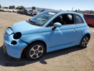 2015 FIAT 500e with VIN 3C3CFFGE2FT685425, listed as a Copart auction lot 62751915 with 48,372 mi miles and Salvage title. Bid and sale history available at DreamBid. Image 1.