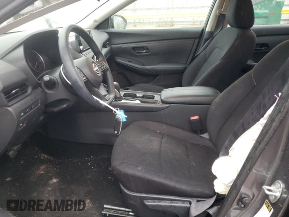 2024 Nissan Sentra S with VIN 3N1AB8BVXRY267318, listed as a Copart auction lot 51851765 with 9,635 mi miles and Salvage Title. Bid and sale history available at DreamBid. Image 7.