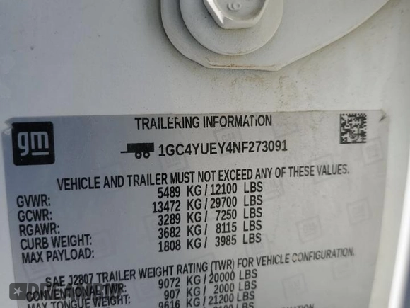 2022 Chevrolet Silverado 3500HD LTZ z VIN 1GC4YUEY4NF273091, wystawiony jako Copart lot #45113795 z przebiegiem 123 680 mil mil oraz Szkoda całkowita • Salvage title. Historia ofert i sprzedaży dostępna na DreamBid. Obrazek 12.
