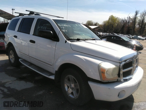 2005 Dodge Durango Limited with VIN 1D4HB58D75F545587, listed as a IAAI auction lot 36245871 with 208,881 mi miles and . Bid and sale history available at DreamBid. Image 1.