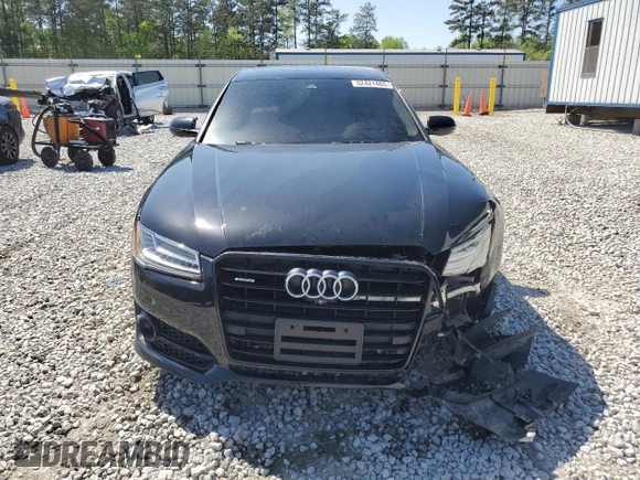 2017 Audi A8 with VIN WAU44AFD0HN006074, listed as a Copart auction lot 52421465 with 144,744 mi miles and Salvage title. Bid and sale history available at DreamBid. Image 5.