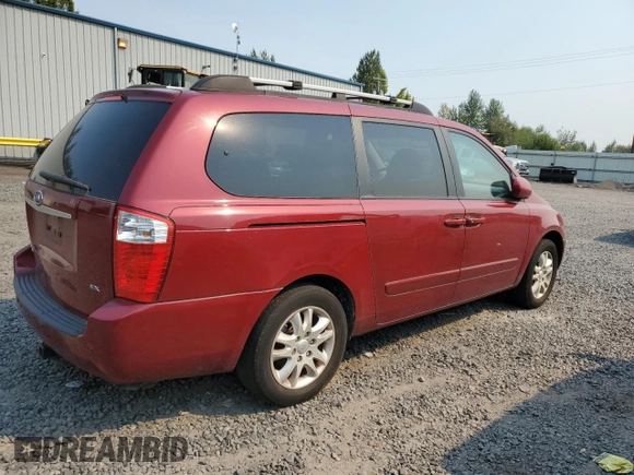 2008 Kia Sedona LX with VIN KNDMB233586242613, listed as a Copart auction lot 69119124 with 163,322 mi miles and Clean Title. Bid and sale history available at carsss.com. Image 3.