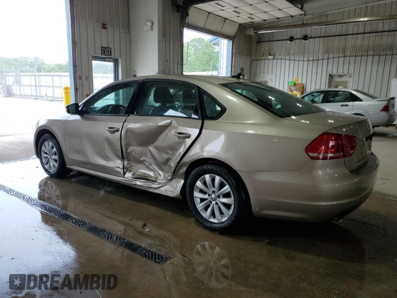 2015 Volkswagen Passat Wolfsburg Edition with VIN 1VWAT7A31FC012918, listed as a Copart auction lot 60961105 with 120,803 mi miles and Salvage title. Bid and sale history available at DreamBid. Image 2.