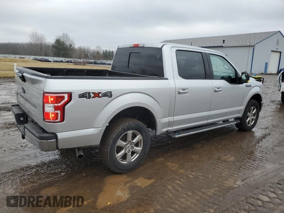 2019 Ford F-150 XL with VIN 1FTEW1EB8KFC61719, listed as a Copart auction lot 47276065 with 160,016 mi miles and Salvage Title. Bid and sale history available at DreamBid. Image 3.