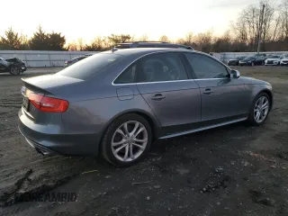 2014 Audi S4 Premium Plus with VIN WAUDGAFL2EA048960, listed as a Copart auction lot 84873174 with 98,407 mi miles and Salvage Title. Bid and sale history available at carsss.com. Image 3.