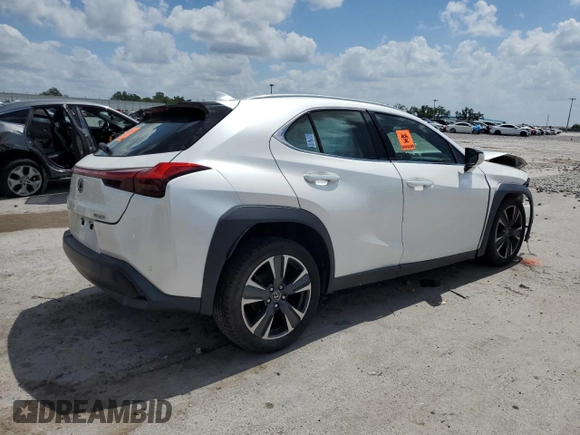 2020 Lexus UX 200 with VIN JTHP3JBH9L2029521, listed as a Copart auction lot 51378295 with 83,472 mi miles and Salvage title. Bid and sale history available at DreamBid. Image 3.