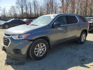 2019 Chevrolet Traverse LS with VIN 1GNERFKW3KJ164623, listed as a Copart auction lot 49383455 with 134,643 mi miles and Salvage Title. Bid and sale history available at carsss.com. Image 1.