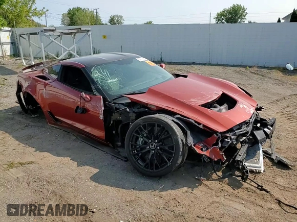 2015 Chevrolet Corvette Z06 3LZ with VIN 1G1YU2D61F5604792, listed as a Copart auction lot 69976954 with 16,658 mi miles and Salvage Title. Bid and sale history available at carsss.com. Image 10.