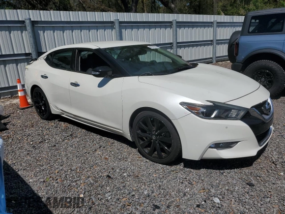 2017 Nissan Maxima SV with VIN 1N4AA6AP2HC457652, listed as a Copart auction lot 48262505 with 98,503 mi miles and Salvage Title. Bid and sale history available at DreamBid. Image 4.