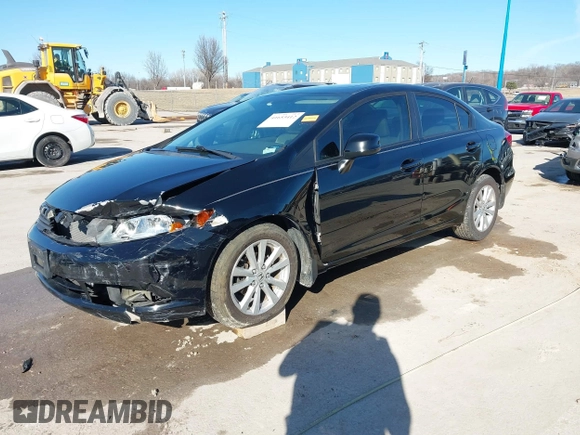 2012 Honda Civic EX-L with VIN 19XFB2F90CE004423, listed as a IAAI auction lot 41653412 with 173,662 mi miles and . Bid and sale history available at DreamBid. Image 2.