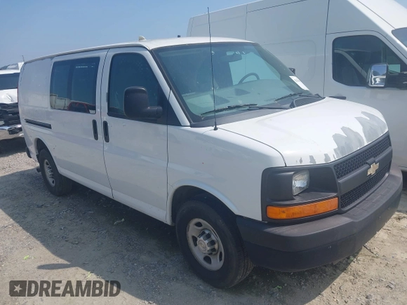 2012 Chevrolet Express Cargo with VIN 1GCWGFCA6C1194707, listed as a IAAI auction lot 42424538 with 335,965 mi miles and . Bid and sale history available at DreamBid. Image 1.