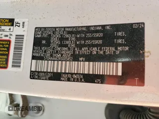 2024 Lexus TX 350 z VIN 5TDAAAA62RS005852, wystawiony jako Copart lot #77067484 z przebiegiem Nie podano mil oraz Nie do naprawy. Historia ofert i sprzedaży dostępna na DreamBid. Obrazek 14.
