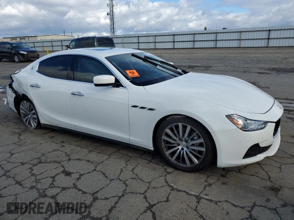 2015 Maserati Ghibli S Q4 with VIN ZAM57RTAXF1150142, listed as a Copart auction lot 39860754 with 56,483 mi miles. Bid and sale history available at carsss.com. Image 4.