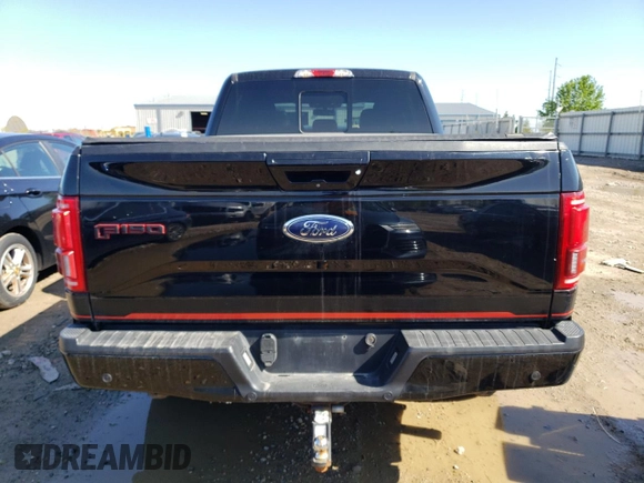 2017 Ford F-150 XL with VIN 1FTFW1EF9HFB24725, listed as a Copart auction lot 56183855 with 196,780 mi miles and Clean title. Bid and sale history available at DreamBid. Image 6.