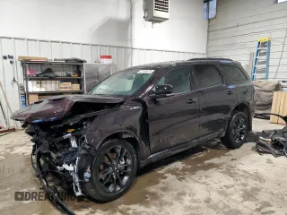 2025 Dodge Durango GT Plus с VIN 1C4RDJDG0SC502243, выставлен на аукционе Copart как лот 47744675 с пробегом 931 миль миль и Списание • Salvage title. История ставок и продаж доступна на DreamBid. Изображение 1.