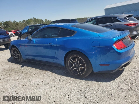 2019 Ford Mustang EcoBoost with VIN 1FA6P8TH7K5135266, listed as a Copart auction lot 49421375 with 80,591 mi miles and Clean Title. Bid and sale history available at carsss.com. Image 2.