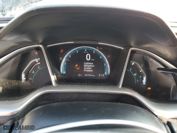 2019 Honda Civic Coupe EX with VIN 2HGFC3B30KH354448, listed as a Copart auction lot 69807884 with 27,934 mi miles and Salvage Title. Bid and sale history available at carsss.com. Image 9.