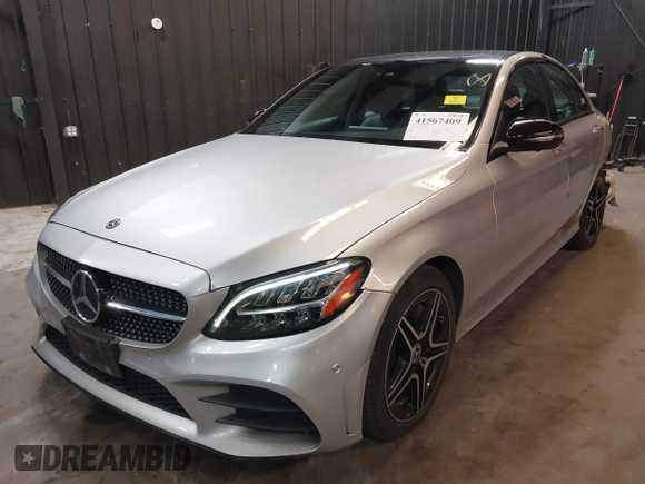 2020 Mercedes-Benz C 300 with VIN WDDWF8EB4LR549336, listed as a IAAI auction lot 41567409 with 19,642 mi miles and . Bid and sale history available at DreamBid. Image 2.