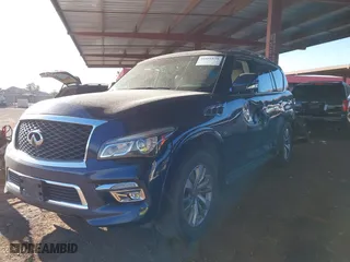 2017 Infiniti QX80 with VIN JN8AZ2NF2H9647062, listed as a IAAI auction lot 41601830 with NaN miles. Bid and sale history available at carsss.com. Image 17.
