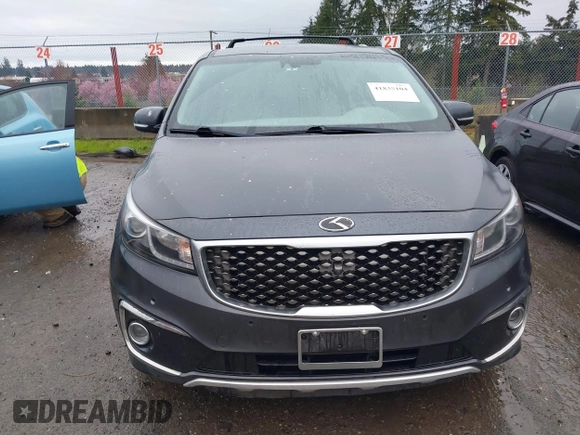 2016 Kia Sedona SX-L with VIN KNDME5C16G6118727, listed as a IAAI auction lot 41835104 with 116,657 mi miles. Bid and sale history available at carsss.com. Image 12.