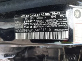 2013 Mercedes-Benz C 300 Sport with VIN WDDGF8AB1DA821545, listed as a IAAI auction lot 42116822 with 122,443 mi miles and . Bid and sale history available at carsss.com. Image 9.