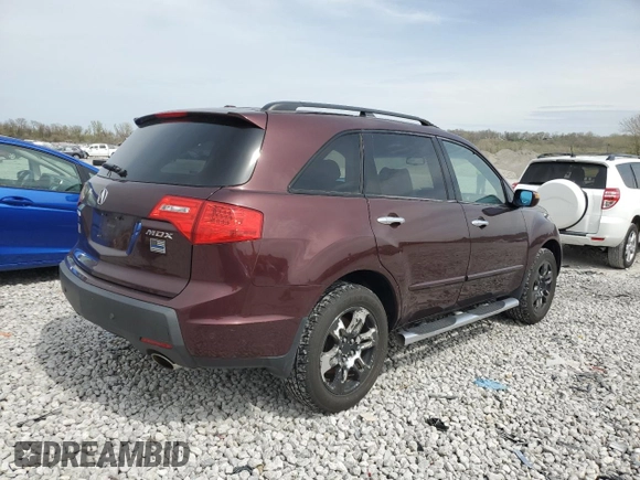 2009 Acura MDX with VIN 2HNYD28209H522400, listed as a Copart auction lot 52952855 with 133,227 mi miles and Clean Title. Bid and sale history available at carsss.com. Image 3.