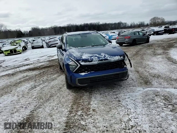 2023 Kia Sportage X-Line with VIN 5XYK6CAF7PG045310, listed as a Copart auction lot 45126015 with 46,819 mi miles and Salvage Title. Bid and sale history available at DreamBid. Image 12.