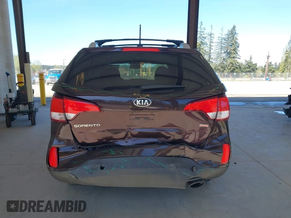 2014 Kia Sorento LX with VIN 5XYKT4A61EG435606, listed as a IAAI auction lot 42075423 with 112,474 mi miles and . Bid and sale history available at DreamBid. Image 16.