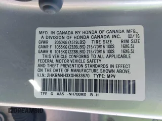 2016 Honda CR-V LX with VIN 2HKRM4H3XGH633670, listed as a IAAI auction lot 41765499 with 74,775 mi miles. Bid and sale history available at carsss.com. Image 9.