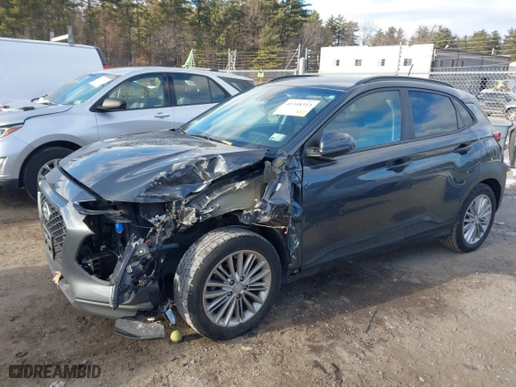 2021 Hyundai Kona SEL with VIN KM8K22AA1MU661195, listed as a IAAI auction lot 41348313 with 46,236 mi miles. Bid and sale history available at carsss.com. Image 14.