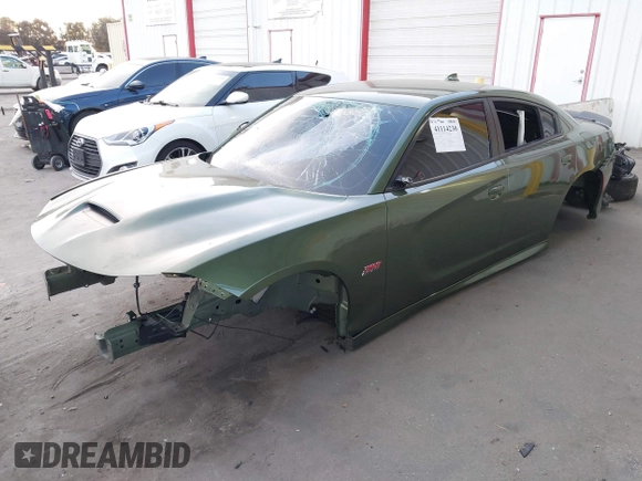 2021 Dodge Charger Scat Pack Widebody with VIN 2C3CDXGJ4MH559324, listed as a IAAI auction lot 41114230 with 1 mi miles. Bid and sale history available at carsss.com. Image 18.