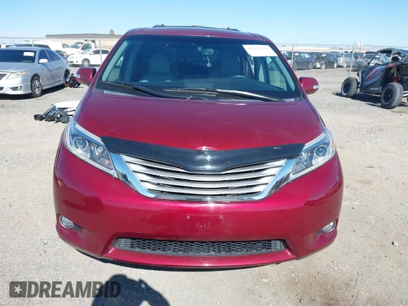 2015 Toyota Sienna Ltd with VIN 5TDDK3DC3FS112783, listed as a IAAI auction lot 41435212 with 62,793 mi miles. Bid and sale history available at carsss.com. Image 12.
