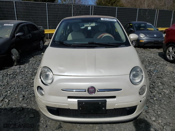 2012 FIAT 500 Pop with VIN 3C3CFFDR3CT108776, listed as a Copart auction lot 48410995 with 81,857 mi miles and Salvage Title. Bid and sale history available at carsss.com. Image 5.
