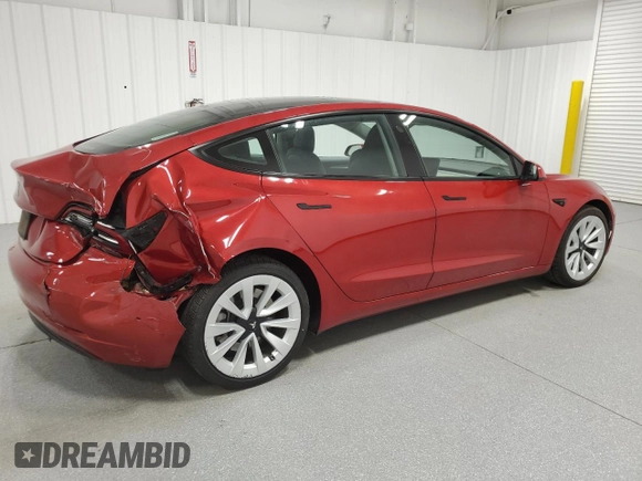2023 Tesla Model 3 with VIN 5YJ3E1EA6PF455789, listed as a Copart auction lot 54715665 with 64,658 mi miles and Salvage Title. Bid and sale history available at DreamBid. Image 3.