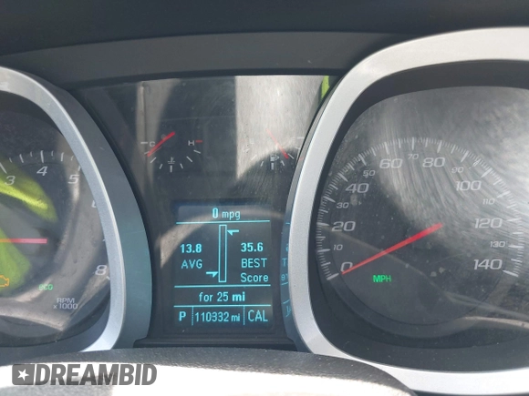 2013 Chevrolet Equinox LT with VIN 2GNALPEK3D6276840, listed as a IAAI auction lot 42001352 with 110,332 mi miles and . Bid and sale history available at DreamBid. Image 7.