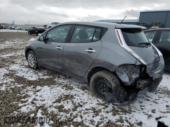 2015 Nissan LEAF SV with VIN 1N4AZ0CP5FC332953, listed as a Copart auction lot 39087903 with 61,605 mi miles. Bid and sale history available at carsss.com. Image 2.