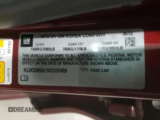 2022 Chevrolet Spark 1LT with VIN KL8CD6SA1NC030469, listed as a Copart auction lot 45008545 with 27,339 mi miles and Salvage Title. Bid and sale history available at carsss.com. Image 15.