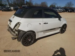 2013 FIAT 500 Abarth with VIN 3C3CFFJH1DT645322, listed as a Copart auction lot 42816075 with 114,007 mi miles and Salvage Title. Bid and sale history available at carsss.com. Image 3.