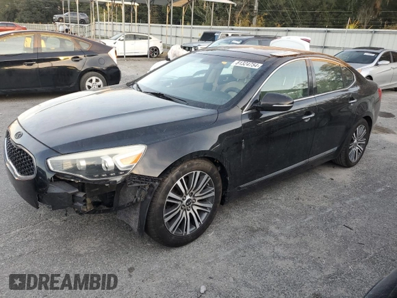2014 Kia Cadenza Premium with VIN KNALN4D70E5120367, listed as a Copart auction lot 81324754 with 137,508 mi miles and Salvage Title. Bid and sale history available at carsss.com. Image 1.