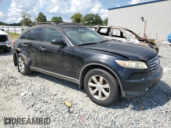2004 Infiniti FX with VIN JNRAS08U94X107387, listed as a Copart auction lot 69709264 with 255,861 mi miles and Salvage Title. Bid and sale history available at DreamBid. Image 4.