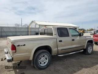 2004 Dodge Dakota SLT with VIN 1D7HG48N74S777684, listed as a Copart auction lot 49066395 with 213,419 mi miles and Salvage Title. Bid and sale history available at DreamBid. Image 3.