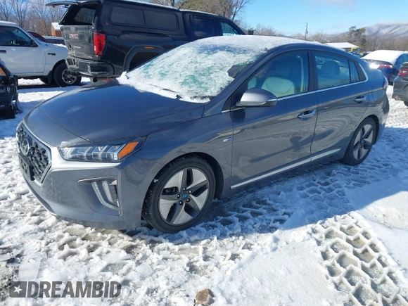 2020 Hyundai Ioniq Limited with VIN KMHC05LC0LU207948, listed as a IAAI auction lot 41259788 with 46,189 mi miles and . Bid and sale history available at DreamBid. Image 18.