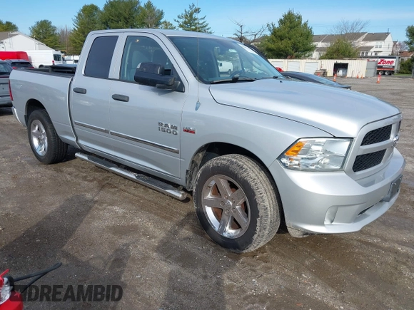2014 Ram 1500 Express z VIN 1C6RR7FTXES136971, wystawiony jako IAAI lot #41845334 z przebiegiem 94 893 mil mil oraz . Historia ofert i sprzedaży dostępna na DreamBid. Obrazek 1.