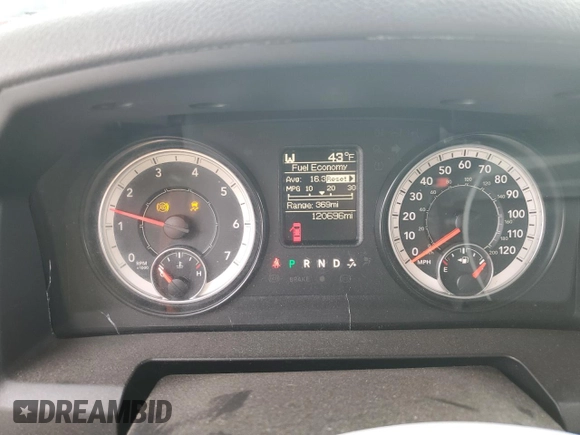 2016 Ram 1500 Express z VIN 1C6RR6FG7GS179504, wystawiony jako Copart lot #44637125 z przebiegiem 120 696 mil mil oraz Szkoda całkowita • Salvage title. Historia ofert i sprzedaży dostępna na DreamBid. Obrazek 9.