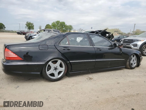2004 Mercedes-Benz S-Class 4.3L with VIN WDBNG70J94A416694, listed as a Copart auction lot 49502154 with 0 mi miles and Salvage Title. Bid and sale history available at carsss.com. Image 3.