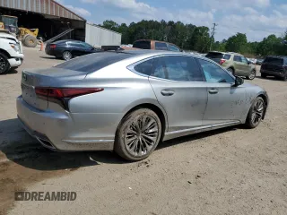 2022 Lexus LS with VIN JTHD51FF0N5015983, listed as a Copart auction lot 52412295 with 0 mi miles and Salvage Title. Bid and sale history available at carsss.com. Image 3.