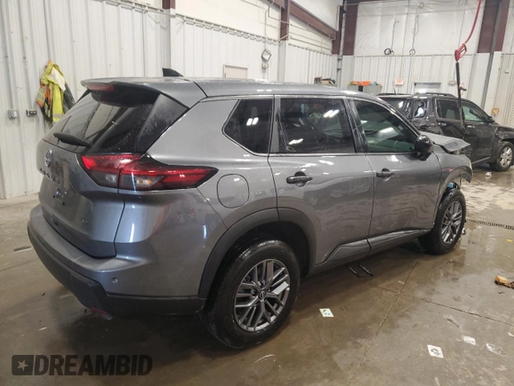 2024 Nissan Rogue S with VIN 5N1BT3AB9RC675595, listed as a Copart auction lot 54750205 with 31,556 mi miles and Salvage Title. Bid and sale history available at DreamBid. Image 3.