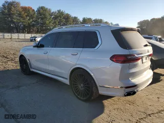 2021 BMW X7 ALPINA XB7 with VIN 5UXCX6C15M9G12505, listed as a Copart auction lot 74230214 with 75,597 mi miles and Salvage Title. Bid and sale history available at carsss.com. Image 2.