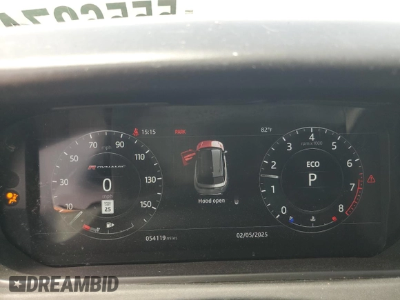 2018 Land Rover Range Rover Velar R-Dynamic HSE z VIN SALYM2RX8JA741648, wystawiony jako Copart lot #55562745 z przebiegiem 54 119 mil mil oraz Szkoda całkowita • Salvage title. Historia ofert i sprzedaży dostępna na DreamBid. Obrazek 9.