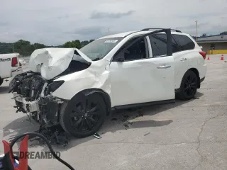 2018 Nissan Pathfinder SL with VIN 5N1DR2MN1JC657166, listed as a Copart auction lot 59768955 with 61,846 mi miles and Salvage title. Bid and sale history available at DreamBid. Image 1.